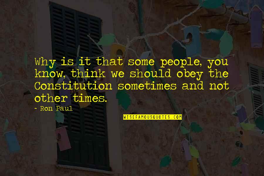 Funny Traffic Ticket Quotes By Ron Paul: Why is it that some people, you know, Funny Traffic Ticket Quotes By Ron Paul: Why is it that some people, you know,
