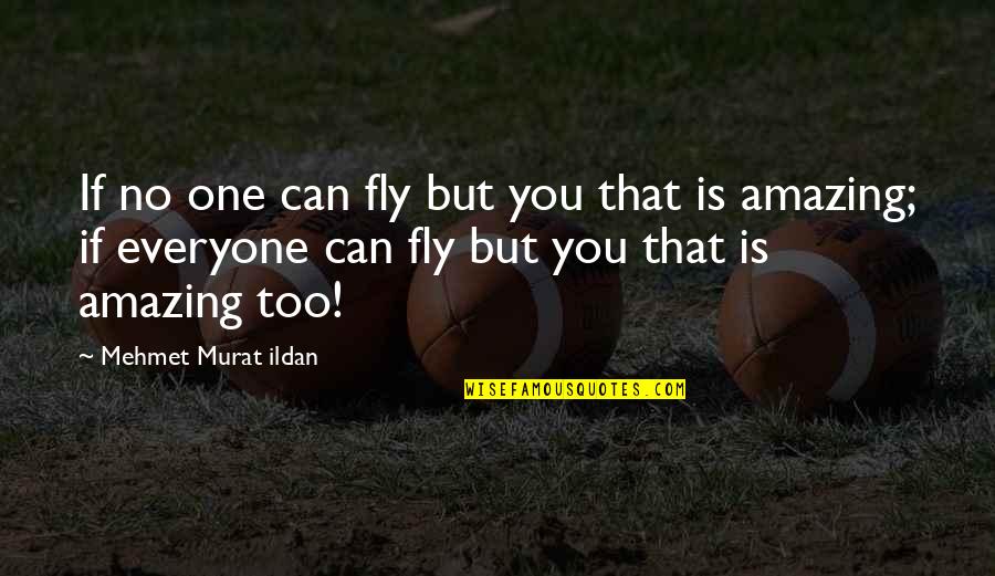 Funny Unused Senior Quotes By Mehmet Murat Ildan: If no one can fly but you that