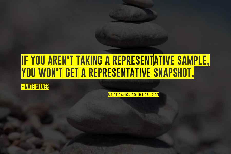 Furbelow Bibelot Quotes By Nate Silver: If you aren't taking a representative sample, you Furbelow Bibelot Quotes By Nate Silver: If you aren't taking a representative sample, you