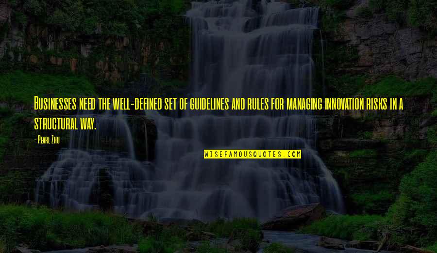 Furia Book Quotes By Pearl Zhu: Businesses need the well-defined set of guidelines and Furia Book Quotes By Pearl Zhu: Businesses need the well-defined set of guidelines and