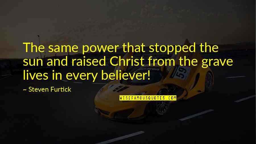 Furtick Steven Quotes By Steven Furtick: The same power that stopped the sun and