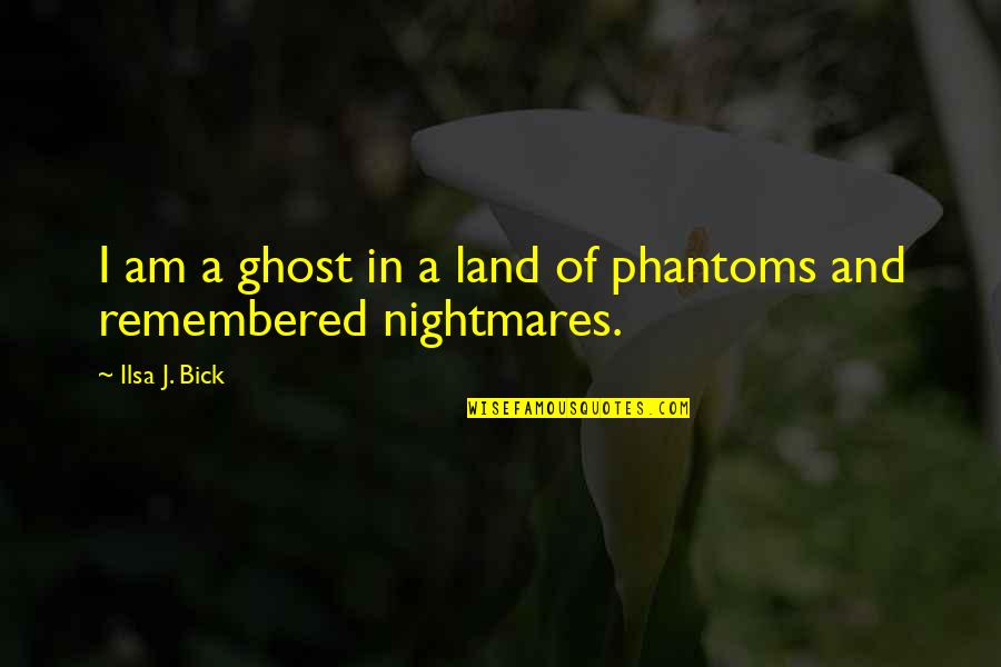 Fusing Quotes By Ilsa J. Bick: I am a ghost in a land of