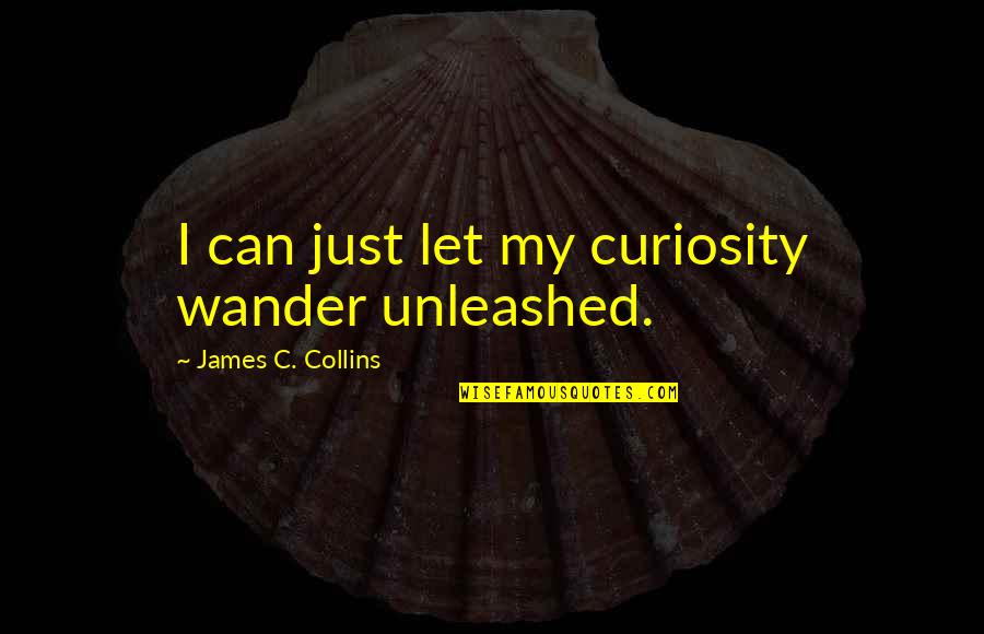 Futility Poem Quotes By James C. Collins: I can just let my curiosity wander unleashed. Futility Poem Quotes By James C. Collins: I can just let my curiosity wander unleashed.