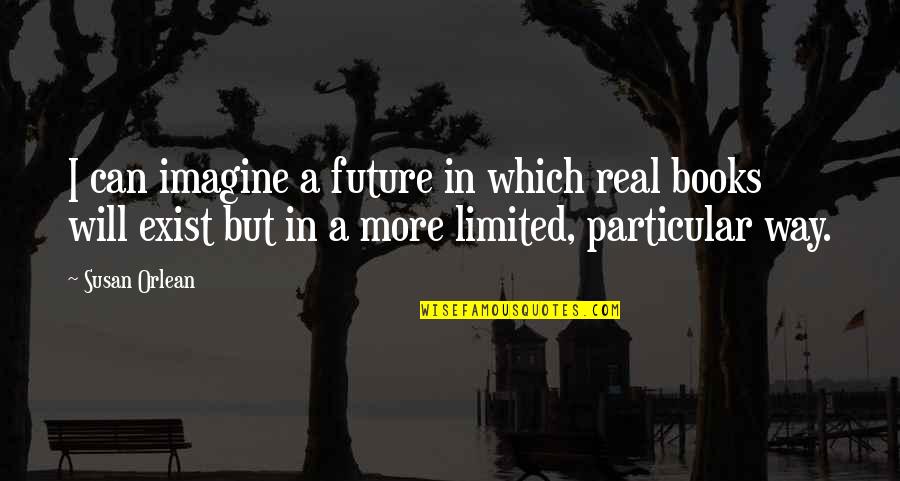 Future From Books Quotes By Susan Orlean: I can imagine a future in which real