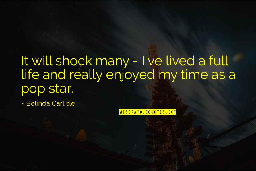 Future Looks Bright Quotes By Belinda Carlisle: It will shock many - I've lived a