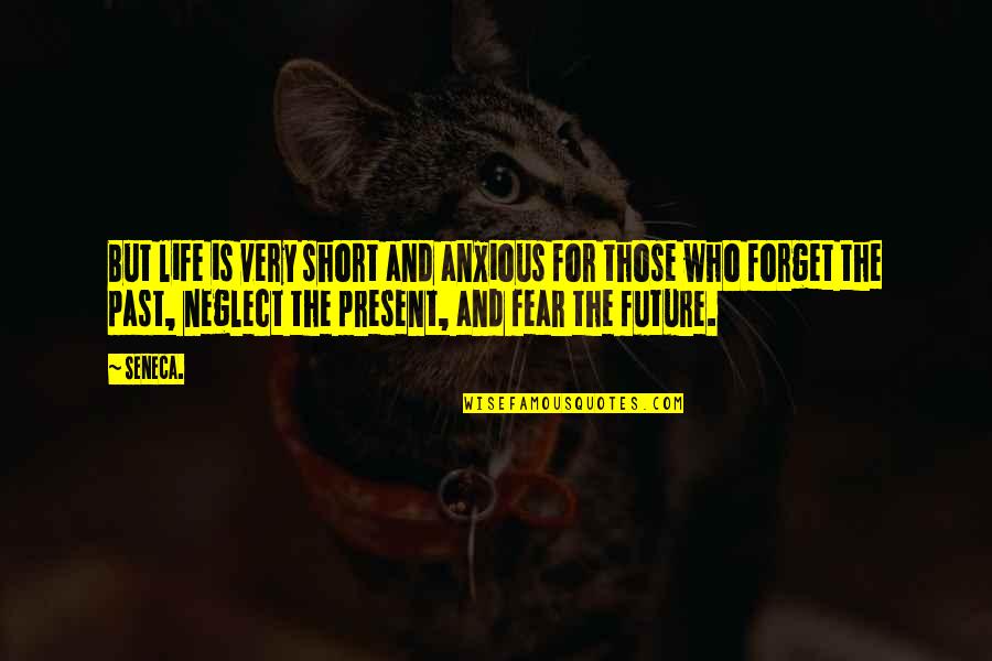 Future Past And Present Quotes By Seneca.: But life is very short and anxious for