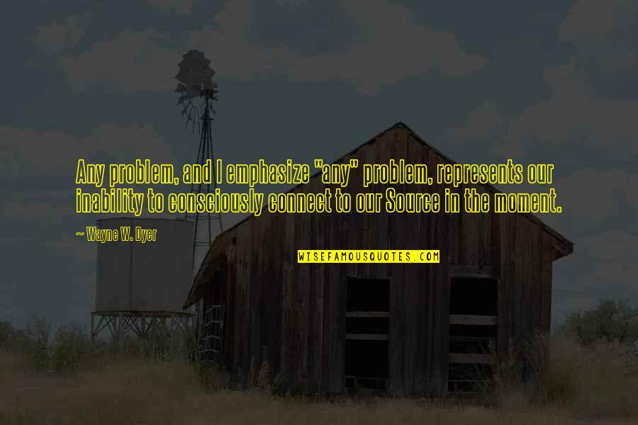 Futureheads Industries Quotes By Wayne W. Dyer: Any problem, and I emphasize "any" problem, represents Futureheads Industries Quotes By Wayne W. Dyer: Any problem, and I emphasize "any" problem, represents