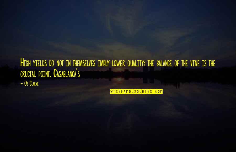 Futureland Disney Quotes By Oz Clarke: High yields do not in themselves imply lower Futureland Disney Quotes By Oz Clarke: High yields do not in themselves imply lower