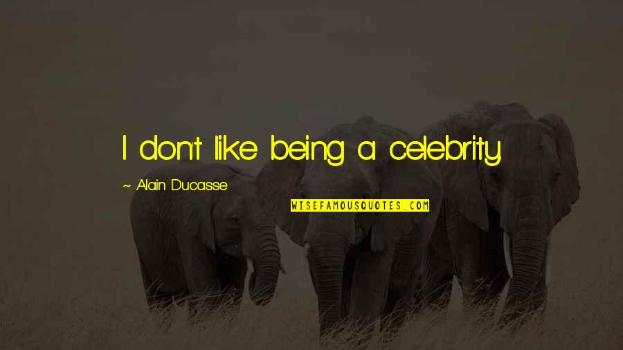 Futuring Leader Quotes By Alain Ducasse: I don't like being a celebrity. Futuring Leader Quotes By Alain Ducasse: I don't like being a celebrity.