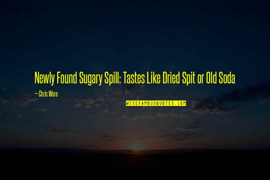 Fy2012 Ndaa Quotes By Chris Ware: Newly Found Sugary Spill: Tastes Like Dried Spit