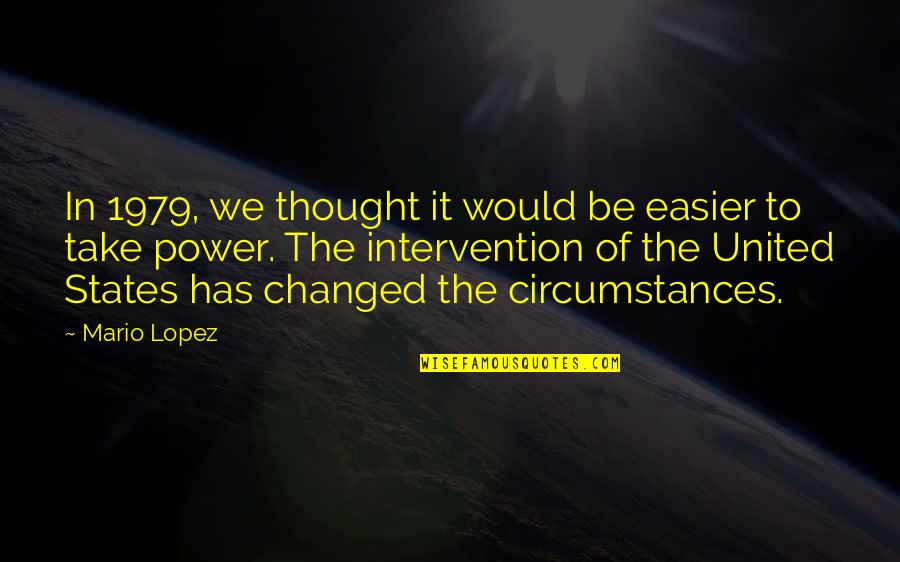 Fylkesnes Bil Quotes By Mario Lopez: In 1979, we thought it would be easier