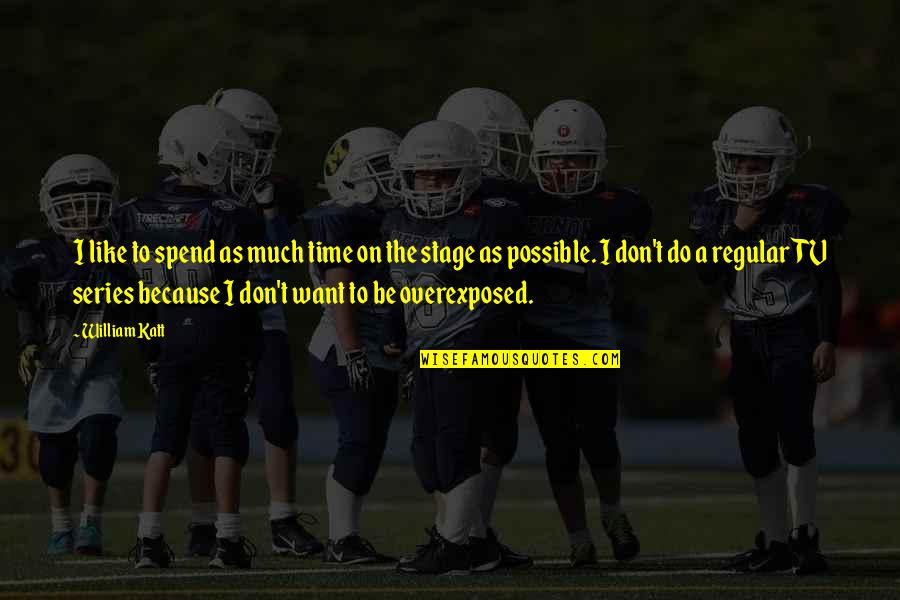 Fzzz Tuzla Quotes By William Katt: I like to spend as much time on Fzzz Tuzla Quotes By William Katt: I like to spend as much time on