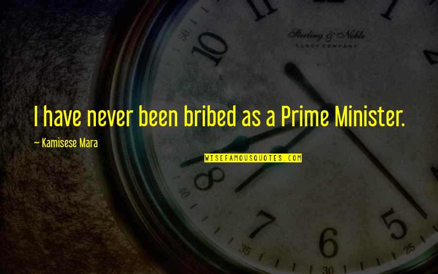 G A Guitar Chord Quotes By Kamisese Mara: I have never been bribed as a Prime