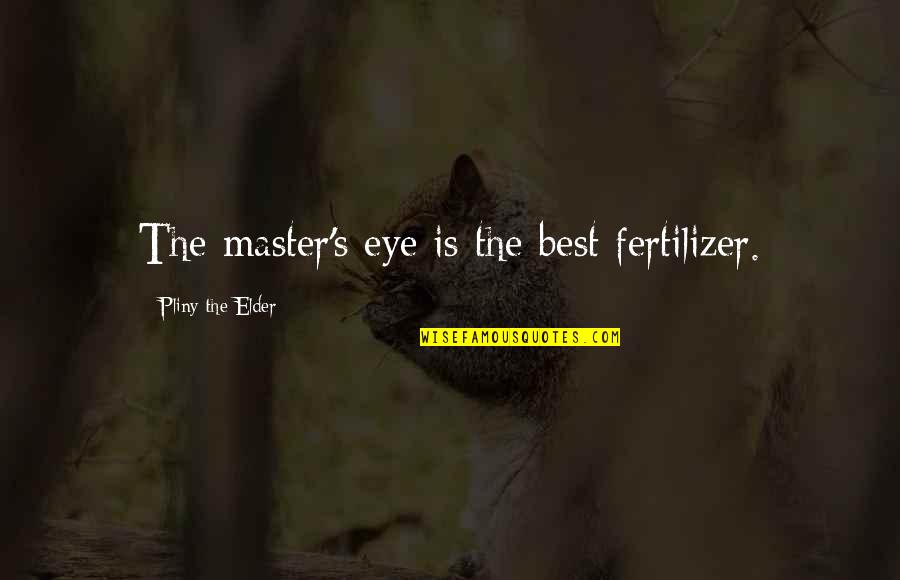 G Rdss Llskapet Quotes By Pliny The Elder: The master's eye is the best fertilizer. G Rdss Llskapet Quotes By Pliny The Elder: The master's eye is the best fertilizer.