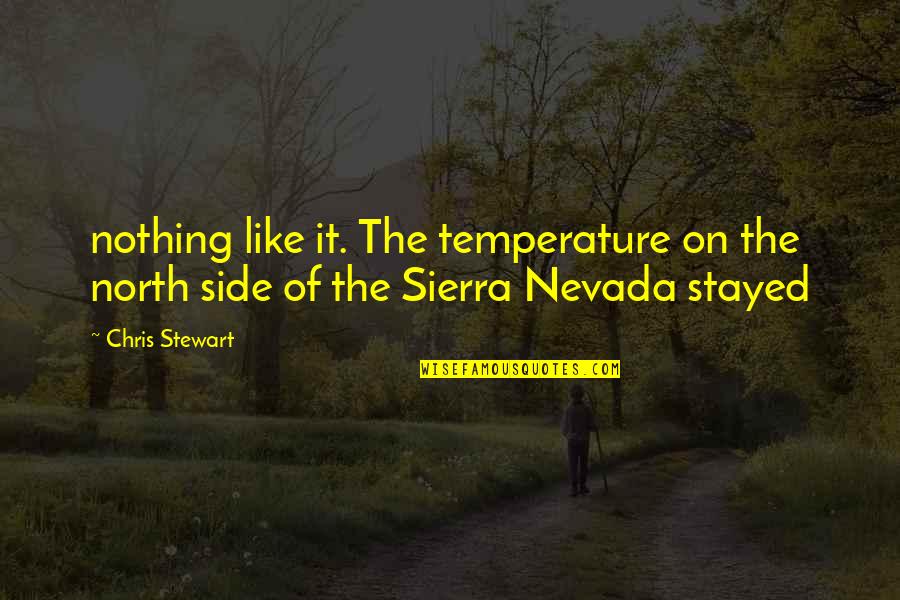 Ga Cohen Quotes By Chris Stewart: nothing like it. The temperature on the north