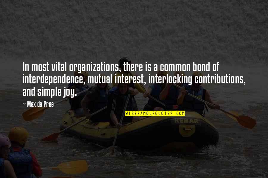 Gaatjes Vullen Quotes By Max De Pree: In most vital organizations, there is a common Gaatjes Vullen Quotes By Max De Pree: In most vital organizations, there is a common