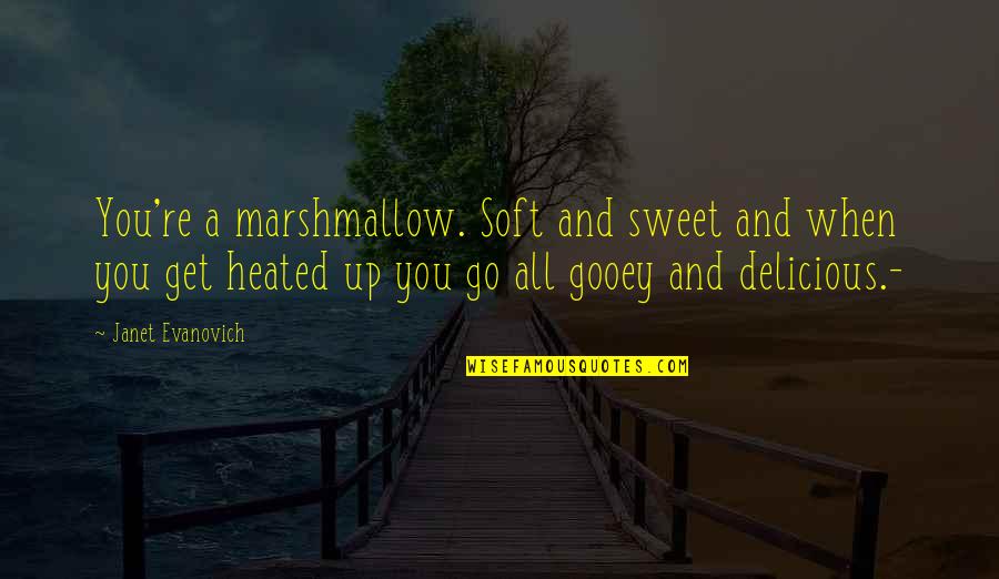 Gabalis Evening Quotes By Janet Evanovich: You're a marshmallow. Soft and sweet and when