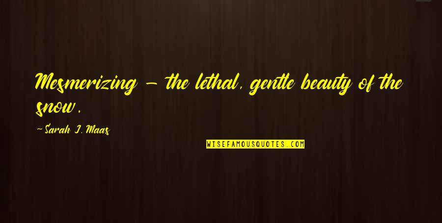 Gabbiani Beam Quotes By Sarah J. Maas: Mesmerizing - the lethal, gentle beauty of the Gabbiani Beam Quotes By Sarah J. Maas: Mesmerizing - the lethal, gentle beauty of the