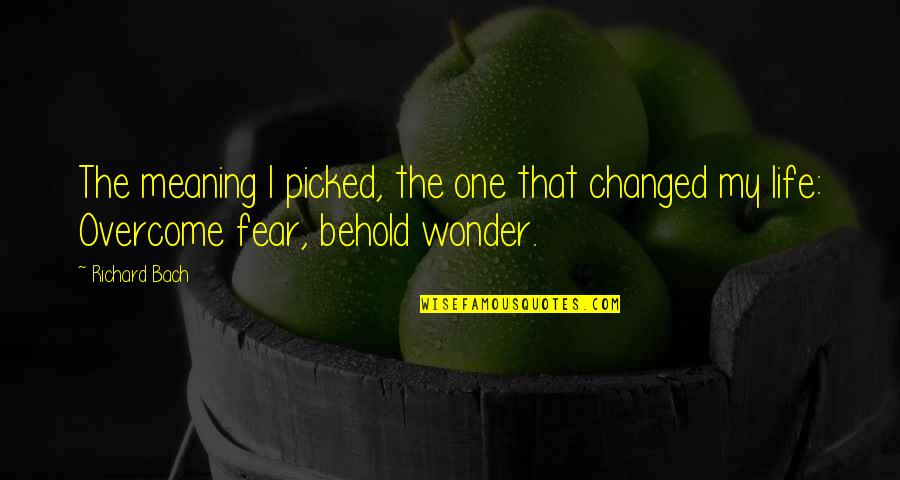 Gabe Ugliano Quotes By Richard Bach: The meaning I picked, the one that changed