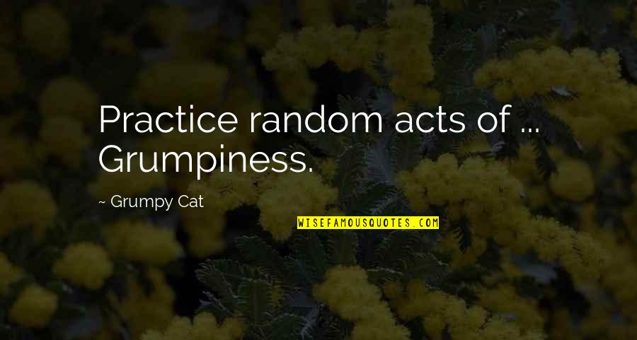Gabriska Quotes By Grumpy Cat: Practice random acts of ... Grumpiness.