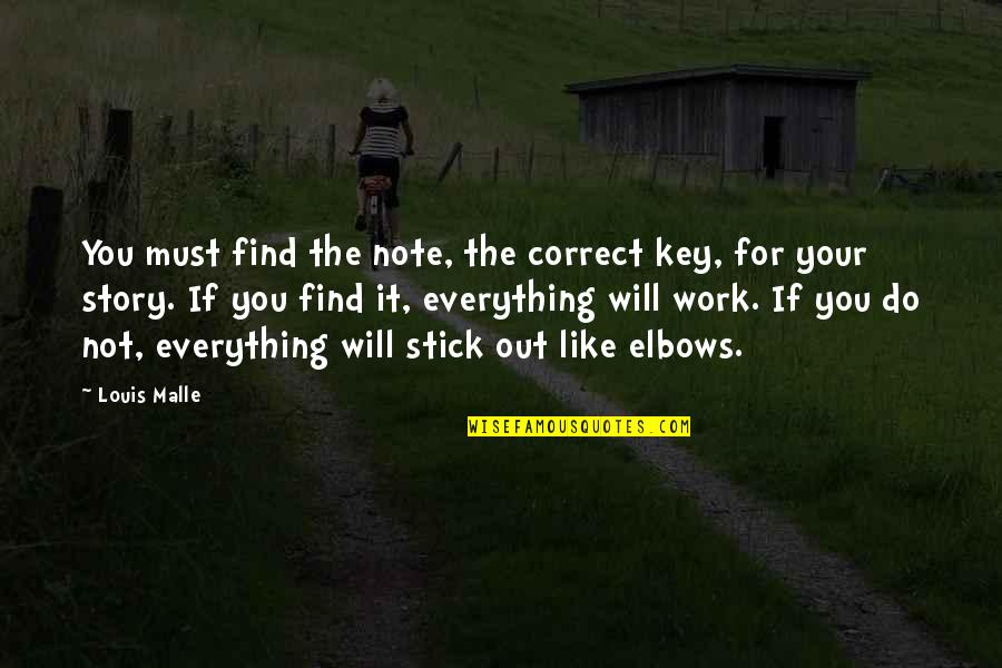 Gaddar Quotes By Louis Malle: You must find the note, the correct key, Gaddar Quotes By Louis Malle: You must find the note, the correct key,