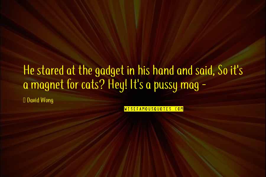 Gadget Quotes By David Wong: He stared at the gadget in his hand