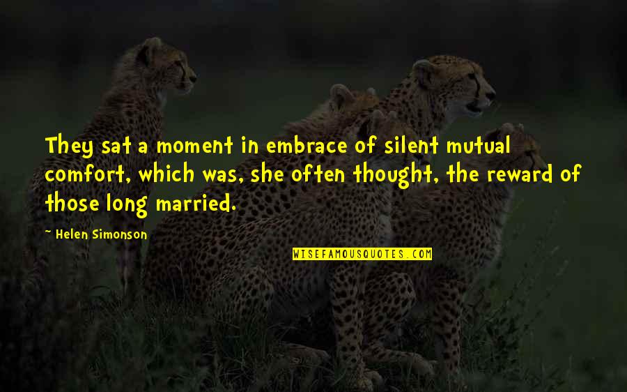 Gaetano Lisi Quotes By Helen Simonson: They sat a moment in embrace of silent Gaetano Lisi Quotes By Helen Simonson: They sat a moment in embrace of silent