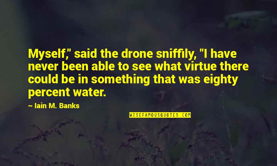 Gaining A Sister Quotes By Iain M. Banks: Myself," said the drone sniffily, "I have never