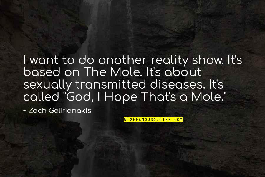 Galifianakis Zach Quotes By Zach Galifianakis: I want to do another reality show. It's