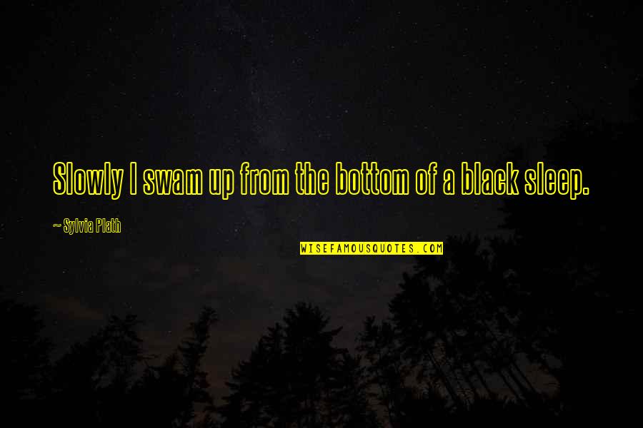 Galjoot Quotes By Sylvia Plath: Slowly I swam up from the bottom of Galjoot Quotes By Sylvia Plath: Slowly I swam up from the bottom of
