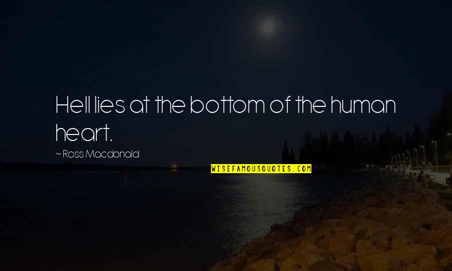 Gallantly Streaming Quotes By Ross Macdonald: Hell lies at the bottom of the human Gallantly Streaming Quotes By Ross Macdonald: Hell lies at the bottom of the human