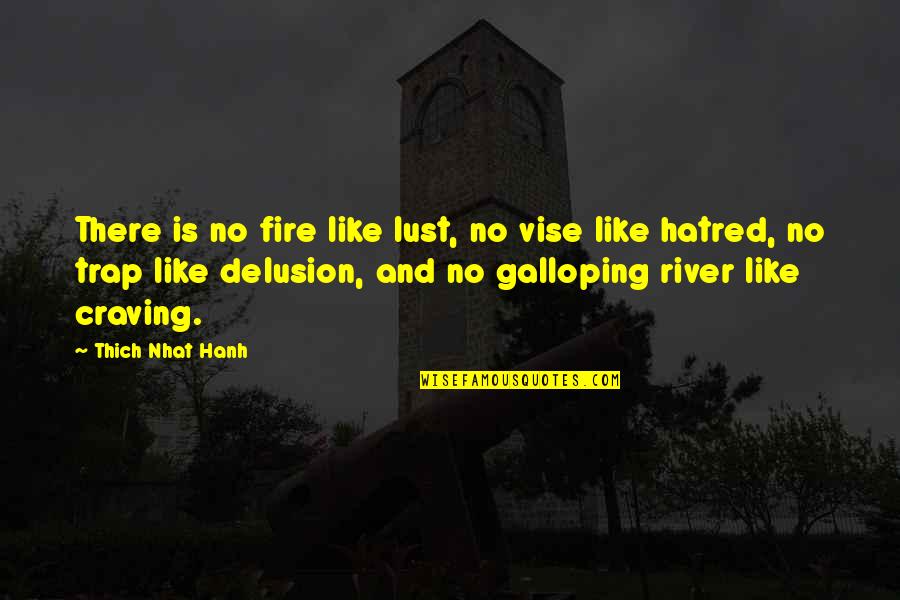 Galloping Quotes By Thich Nhat Hanh: There is no fire like lust, no vise