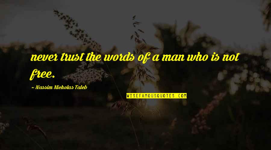 Galvatron Age Quotes By Nassim Nicholas Taleb: never trust the words of a man who