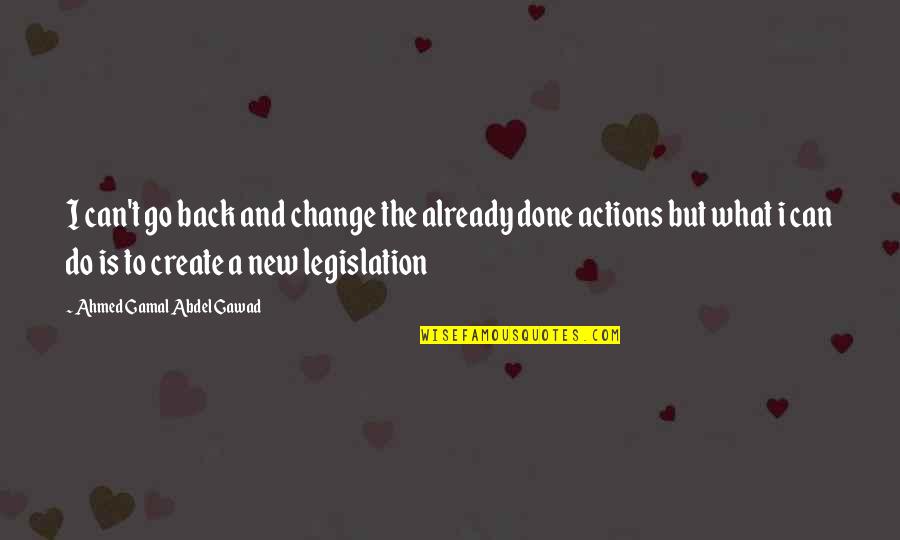Gamal Quotes By Ahmed Gamal Abdel Gawad: I can't go back and change the already Gamal Quotes By Ahmed Gamal Abdel Gawad: I can't go back and change the already