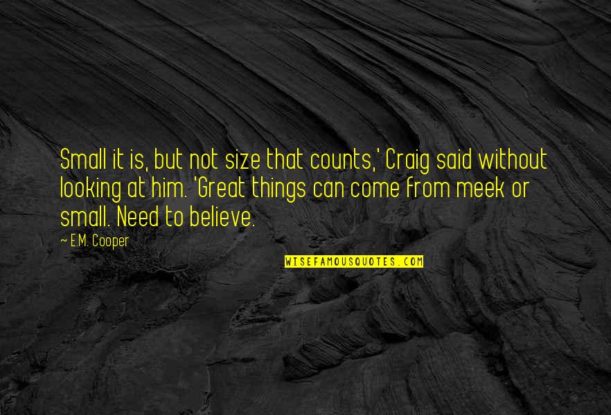 Gambach Fabio Quotes By E.M. Cooper: Small it is, but not size that counts,' Gambach Fabio Quotes By E.M. Cooper: Small it is, but not size that counts,'