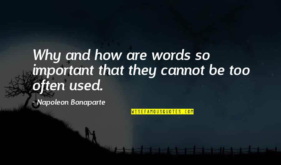 Gamboling Quotes By Napoleon Bonaparte: Why and how are words so important that