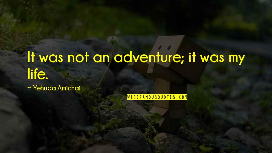 Gameboy Quotes By Yehuda Amichai: It was not an adventure; it was my