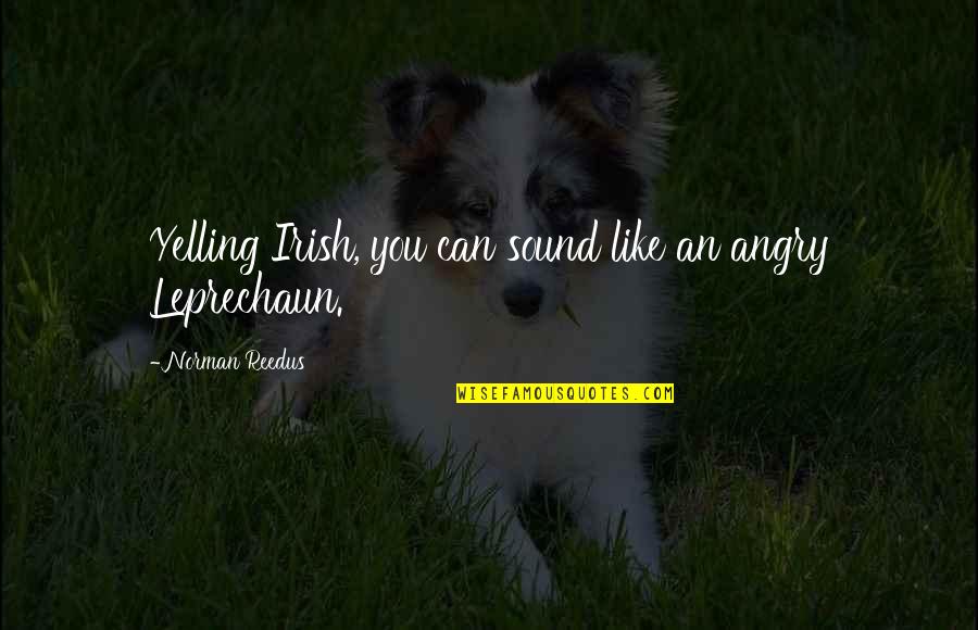 Games Tagalog Quotes By Norman Reedus: Yelling Irish, you can sound like an angry