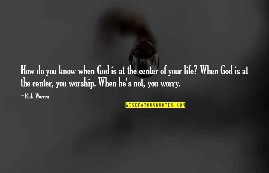 Gamestudies Quotes By Rick Warren: How do you know when God is at Gamestudies Quotes By Rick Warren: How do you know when God is at
