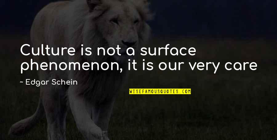 Gamillionsmich Quotes By Edgar Schein: Culture is not a surface phenomenon, it is Gamillionsmich Quotes By Edgar Schein: Culture is not a surface phenomenon, it is