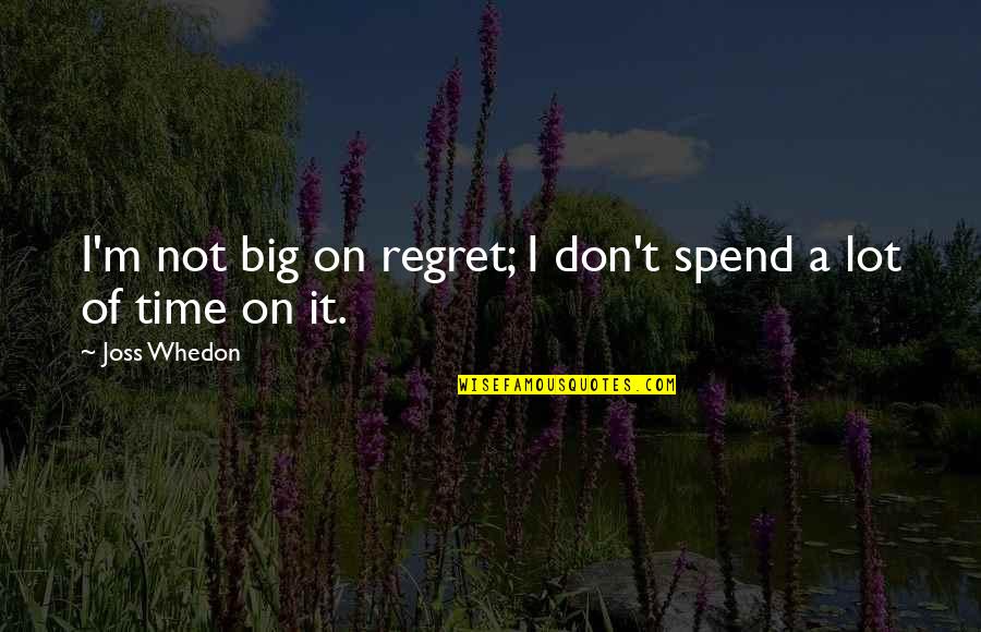 Gamlet York Quotes By Joss Whedon: I'm not big on regret; I don't spend
