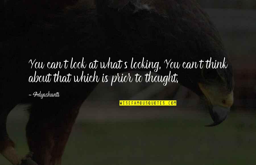 Gampopa Quotes By Adyashanti: You can't look at what's looking. You can't