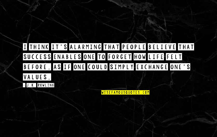 Ganaron In English Quotes By J.K. Rowling: I think it's alarming that people believe that Ganaron In English Quotes By J.K. Rowling: I think it's alarming that people believe that