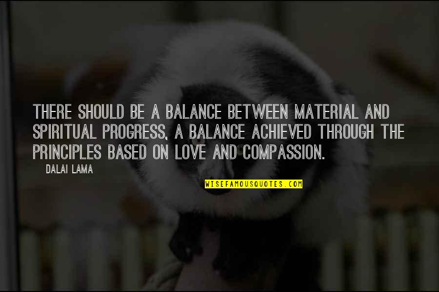 Gandhi In Tamil Quotes By Dalai Lama: There should be a balance between material and