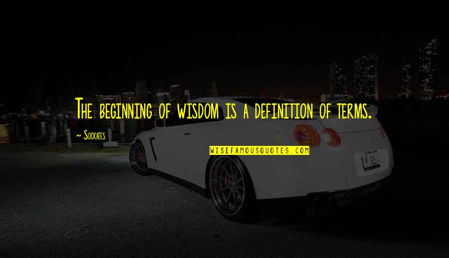 Gandhi Unjust Law Quotes By Socrates: The beginning of wisdom is a definition of