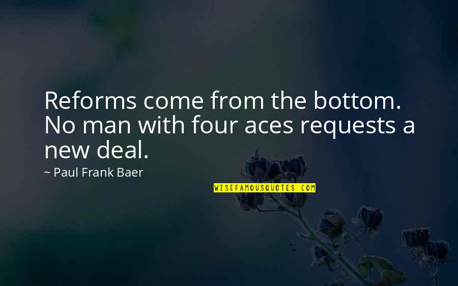 Ganesh Ji Pic With Quotes By Paul Frank Baer: Reforms come from the bottom. No man with