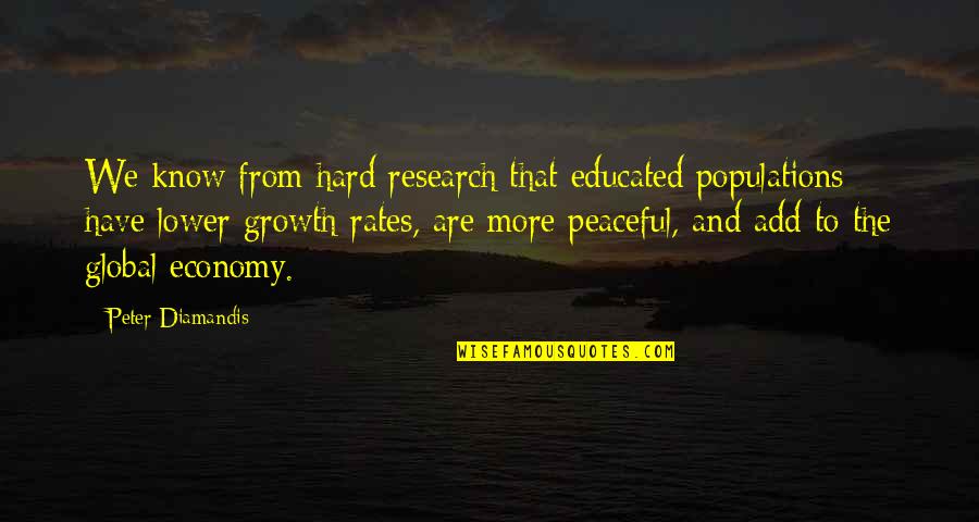 Gangrene Causes Quotes By Peter Diamandis: We know from hard research that educated populations Gangrene Causes Quotes By Peter Diamandis: We know from hard research that educated populations