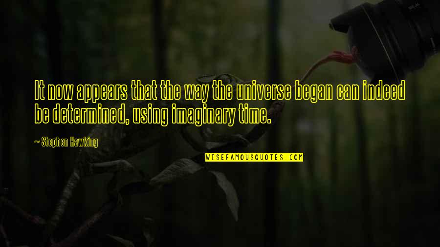 Ganner Boring Quotes By Stephen Hawking: It now appears that the way the universe Ganner Boring Quotes By Stephen Hawking: It now appears that the way the universe