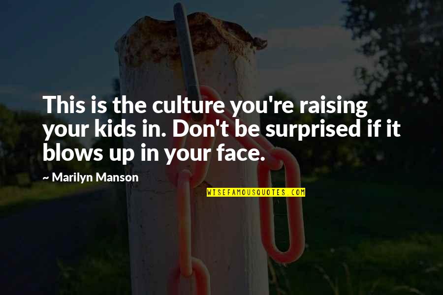Ganti Latar Quotes By Marilyn Manson: This is the culture you're raising your kids