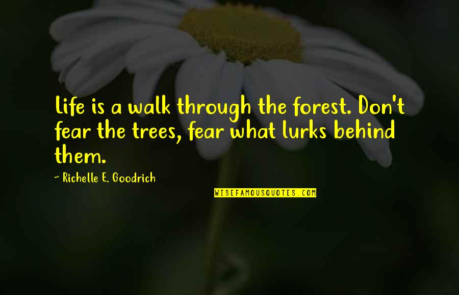 Garanti Emeklilik Quotes By Richelle E. Goodrich: Life is a walk through the forest. Don't